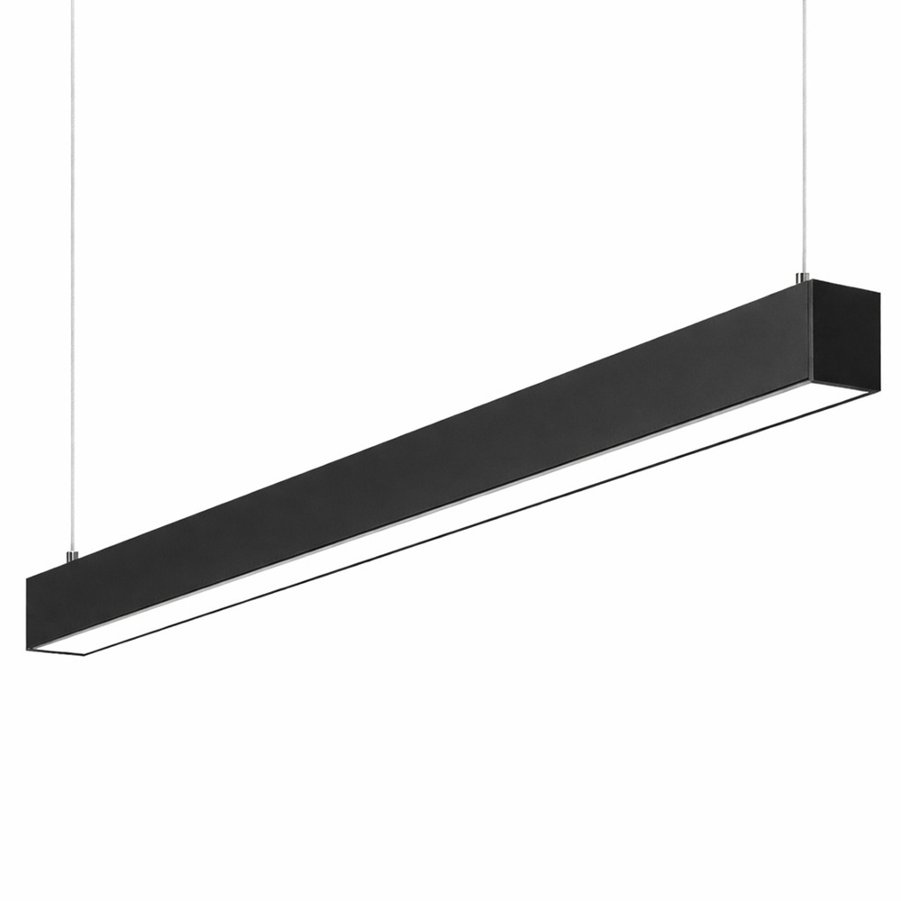 Lámpara lineal LED colgante INFINITY LINE Osram Driver ON OFF DALI 0 10V TRIAC Negro